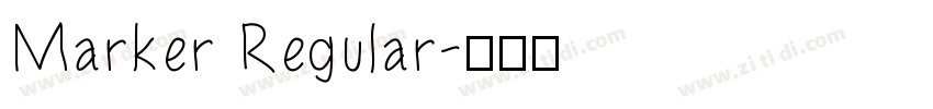 Marker Regular字体转换